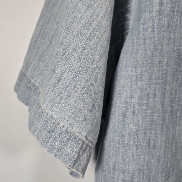 Ralph Lauren Men’s XXL Chambray Short Sleeve‎ Shirt Light Blue Casual - Picture 8 of 10